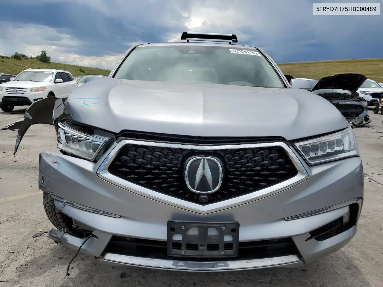 2017 Acura Mdx Sport Hybrid Advance VIN: 5FRYD7H75HB000489 Lot: 63104145