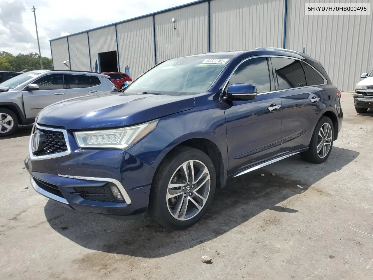 2017 Acura Mdx Sport Hybrid Advance VIN: 5FRYD7H70HB000495 Lot: 63302305