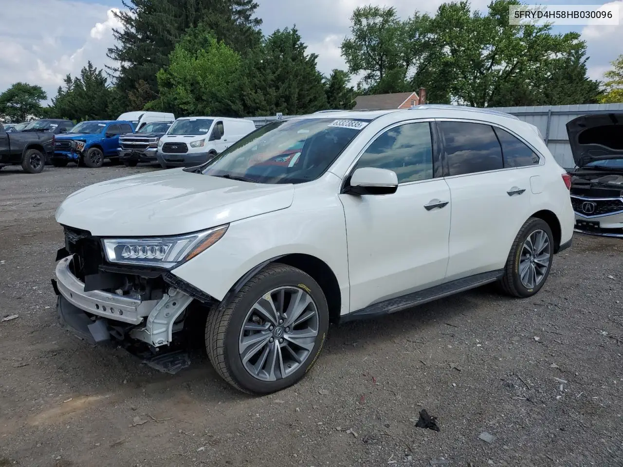 2017 Acura Mdx Technology VIN: 5FRYD4H58HB030096 Lot: 63323835