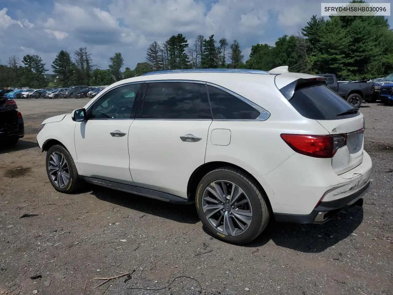 2017 Acura Mdx Technology VIN: 5FRYD4H58HB030096 Lot: 63323835