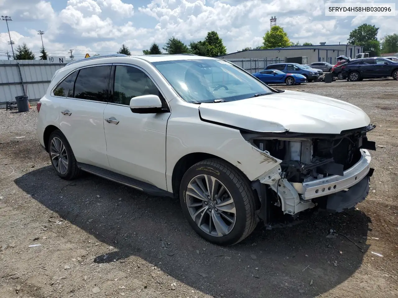 2017 Acura Mdx Technology VIN: 5FRYD4H58HB030096 Lot: 63323835