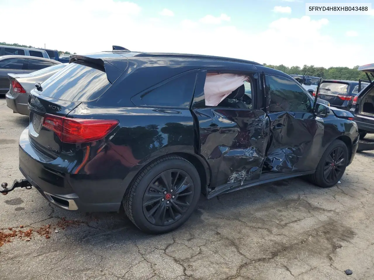 2017 Acura Mdx Advance VIN: 5FRYD4H8XHB043488 Lot: 63339075