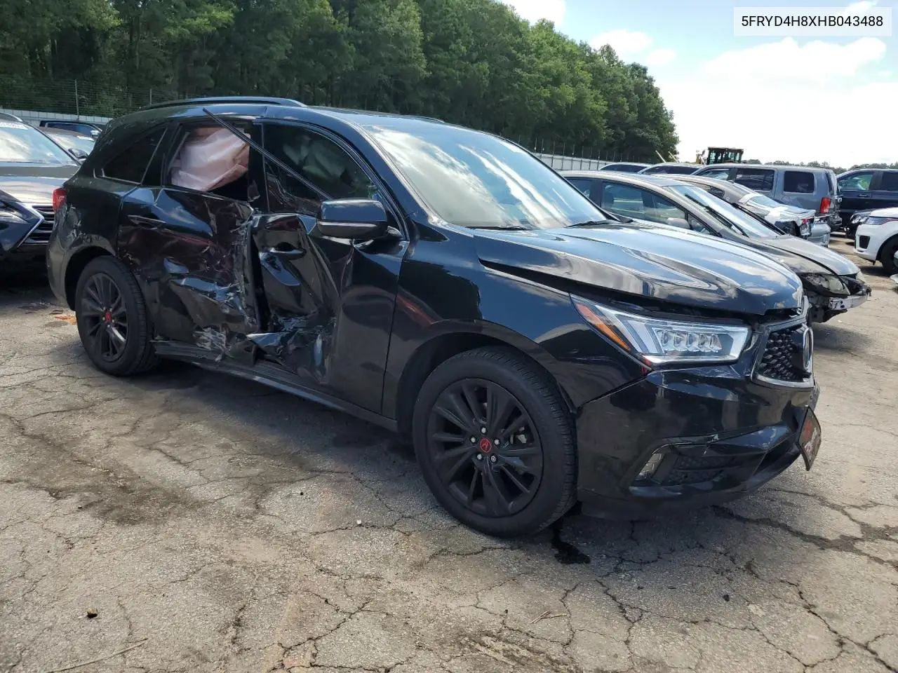 2017 Acura Mdx Advance VIN: 5FRYD4H8XHB043488 Lot: 63339075
