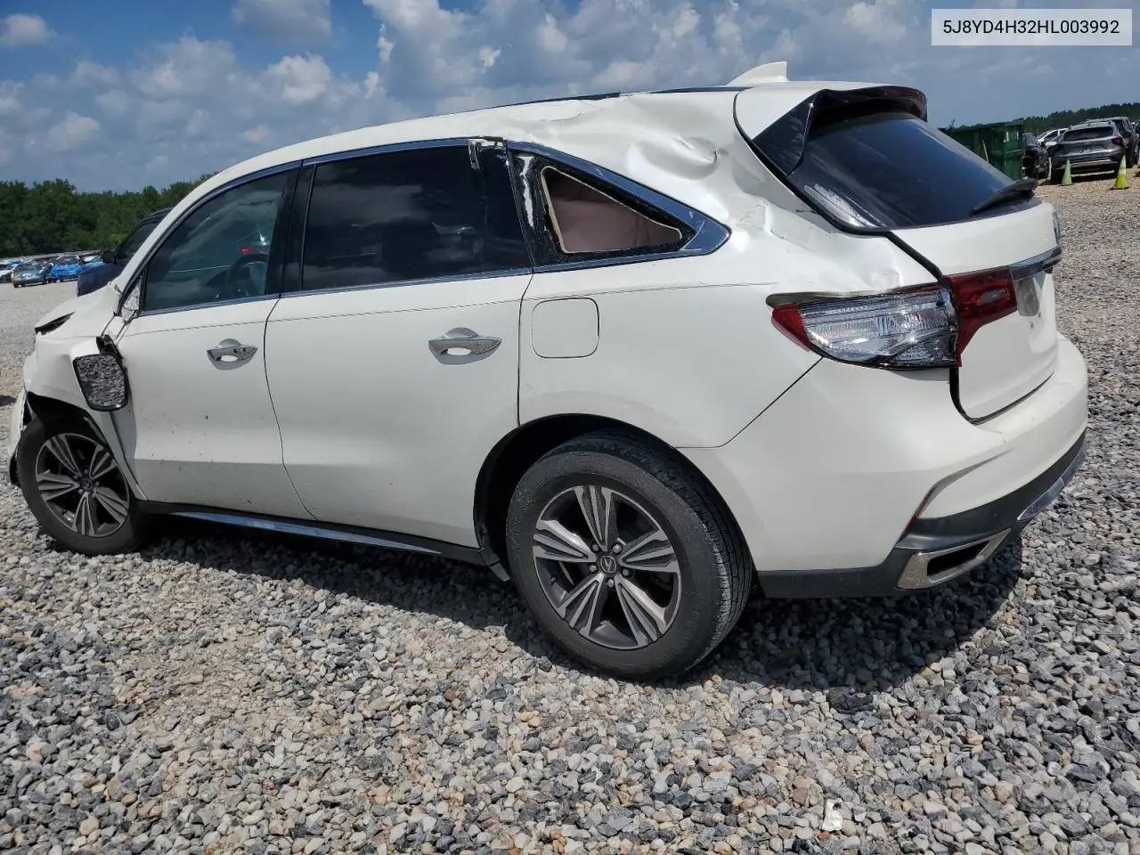 2017 Acura Mdx VIN: 5J8YD4H32HL003992 Lot: 65375495
