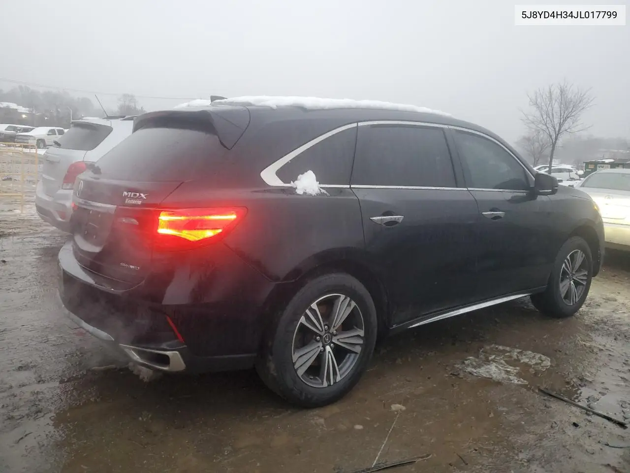 2018 Acura Mdx VIN: 5J8YD4H34JL017799 Lot: 44732435