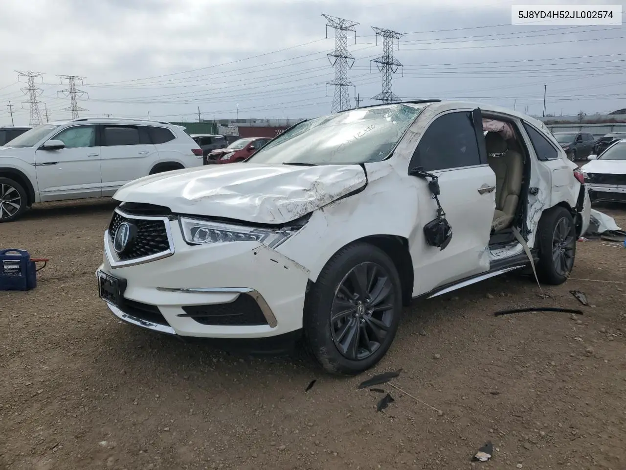 2018 Acura Mdx Technology VIN: 5J8YD4H52JL002574 Lot: 49547215