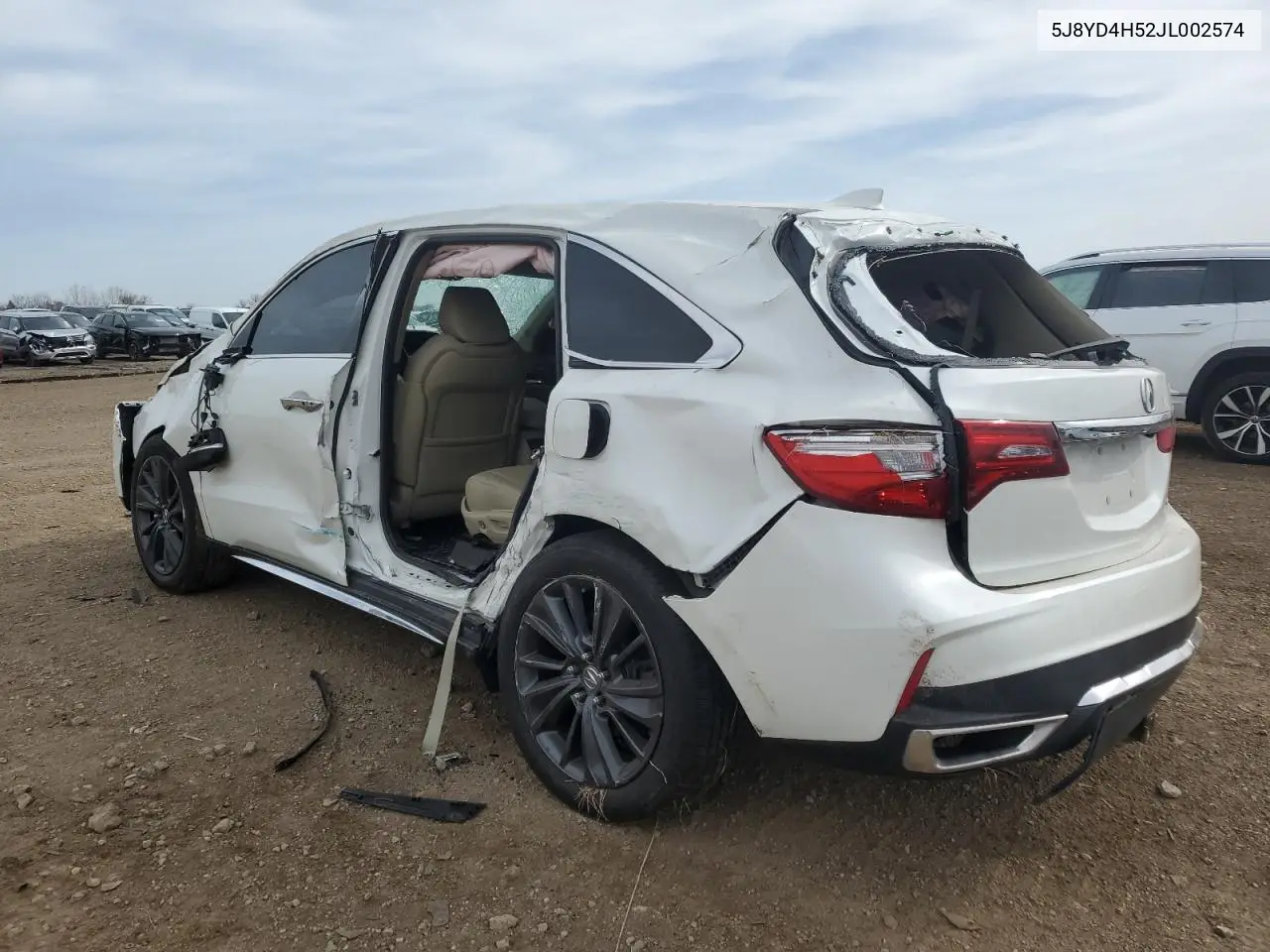 2018 Acura Mdx Technology VIN: 5J8YD4H52JL002574 Lot: 49547215