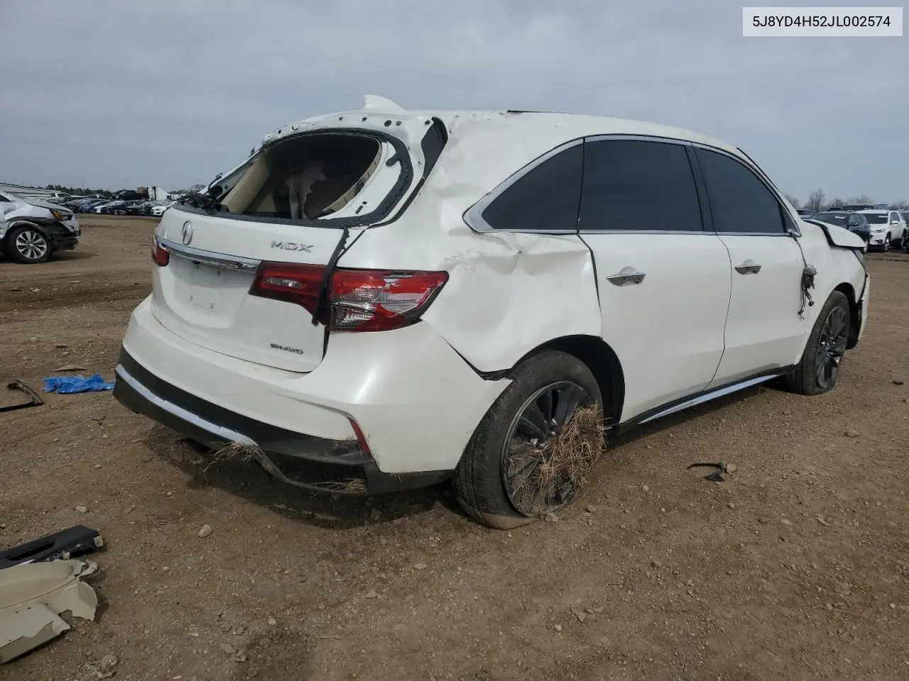 2018 Acura Mdx Technology VIN: 5J8YD4H52JL002574 Lot: 49547215