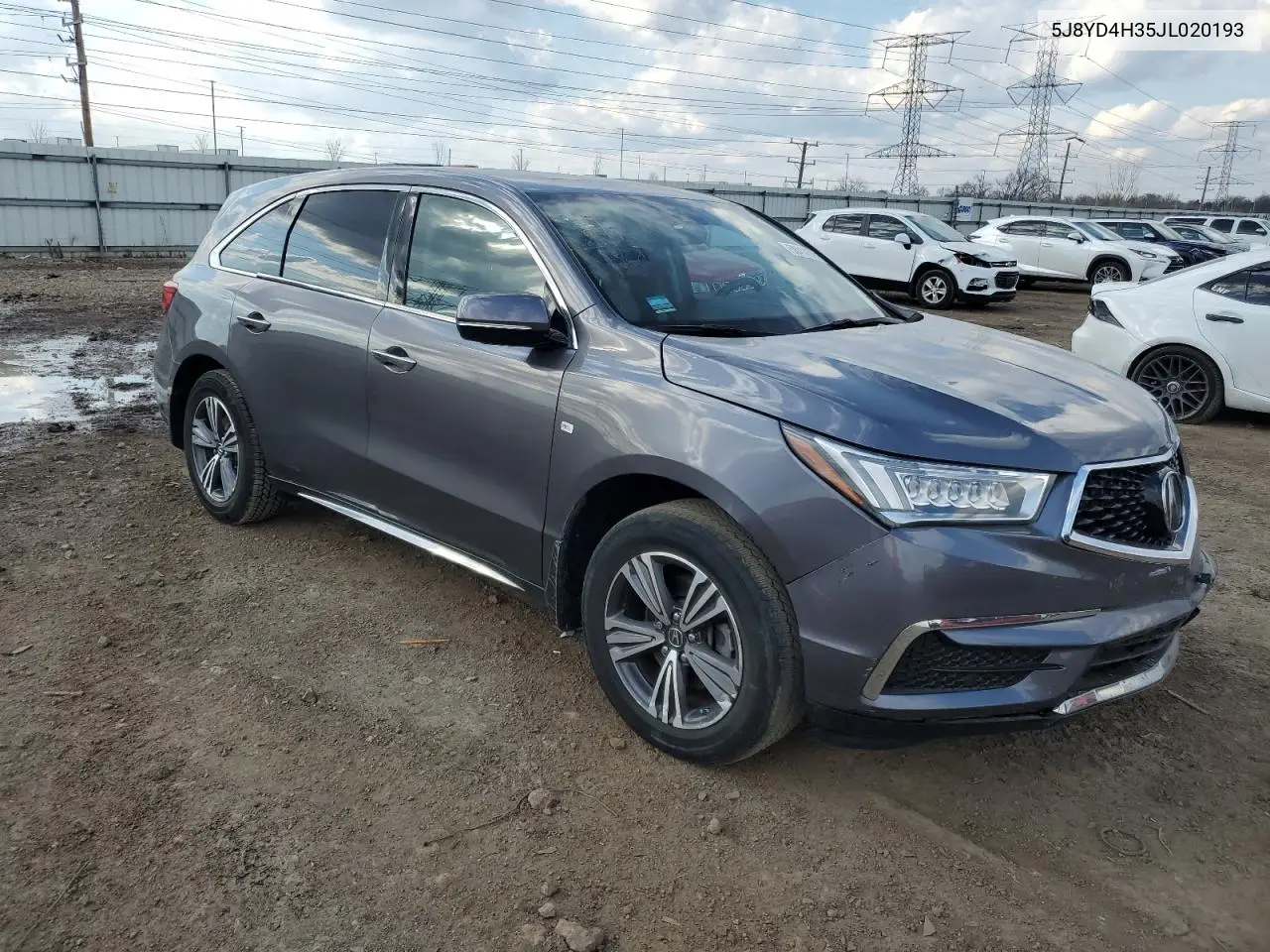 2018 Acura Mdx VIN: 5J8YD4H35JL020193 Lot: 50414335