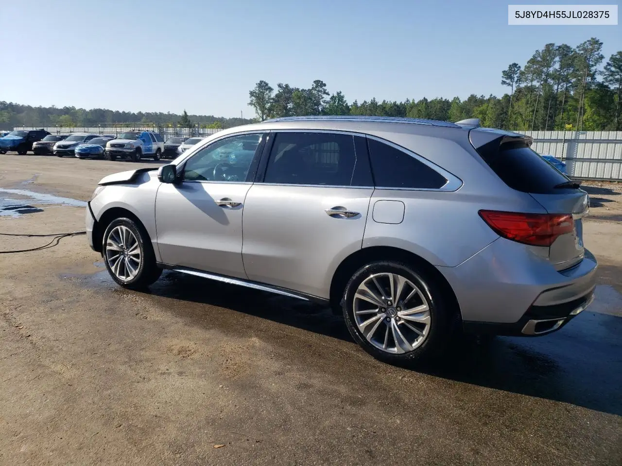 2018 Acura Mdx Technology VIN: 5J8YD4H55JL028375 Lot: 52924165