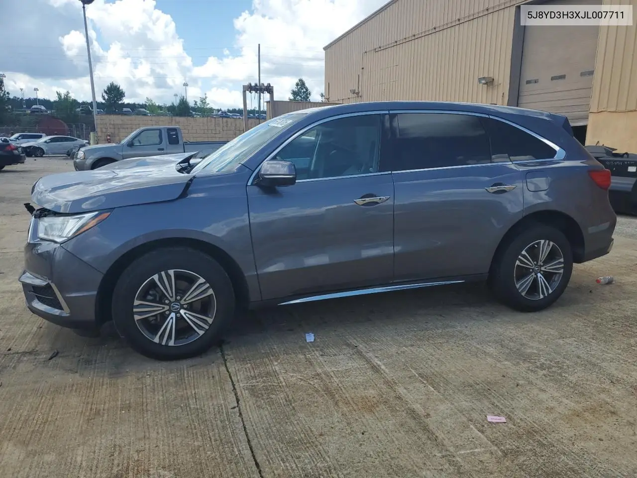 2018 Acura Mdx VIN: 5J8YD3H3XJL007711 Lot: 56378705