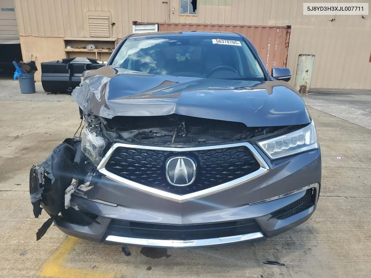 2018 Acura Mdx VIN: 5J8YD3H3XJL007711 Lot: 56378705