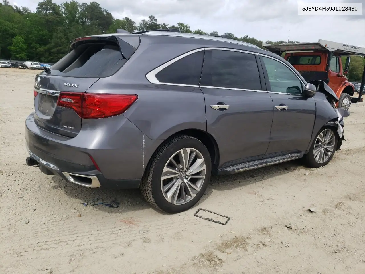 2018 Acura Mdx Technology VIN: 5J8YD4H59JL028430 Lot: 56413825