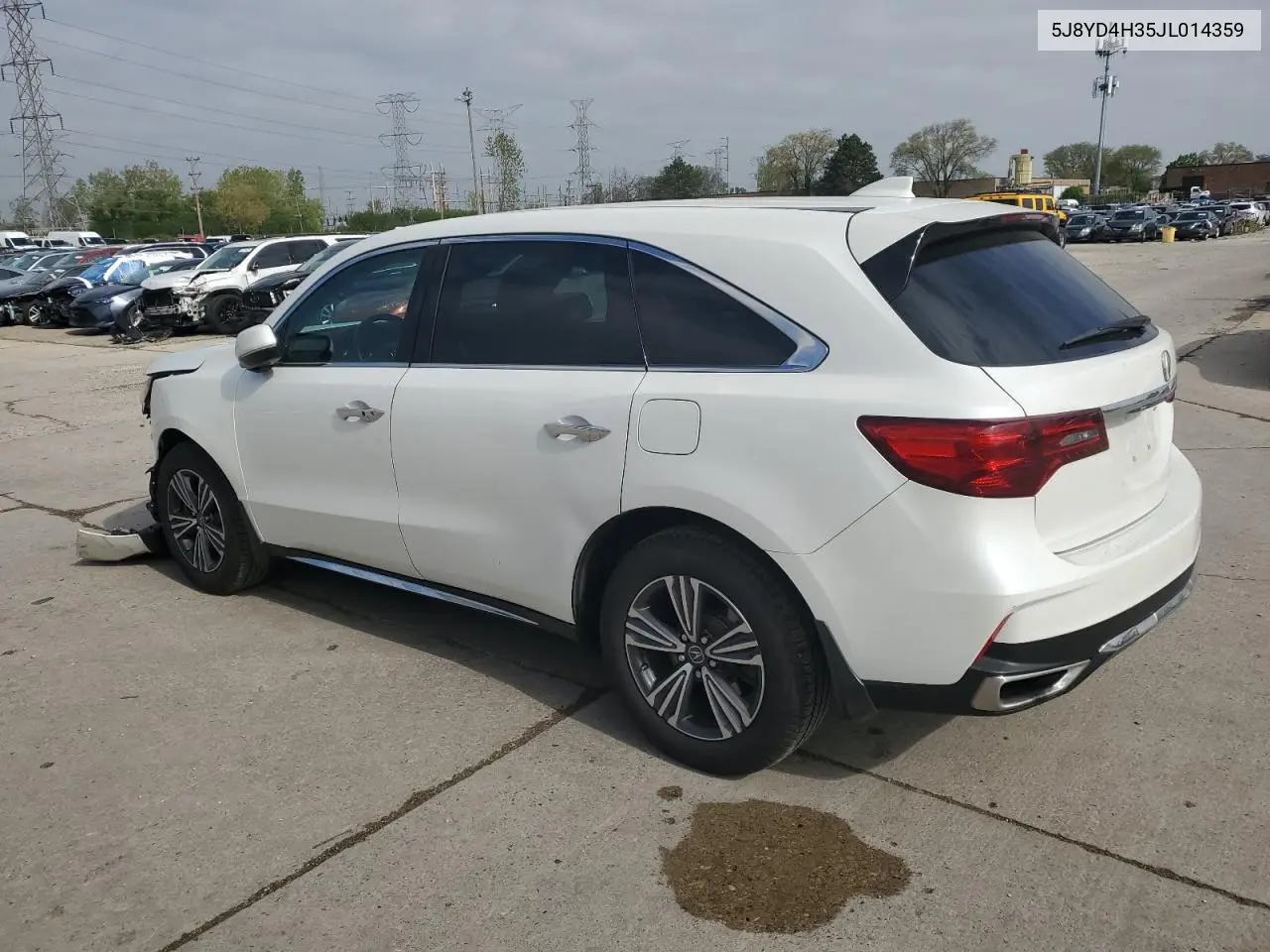 2018 Acura Mdx VIN: 5J8YD4H35JL014359 Lot: 56775575