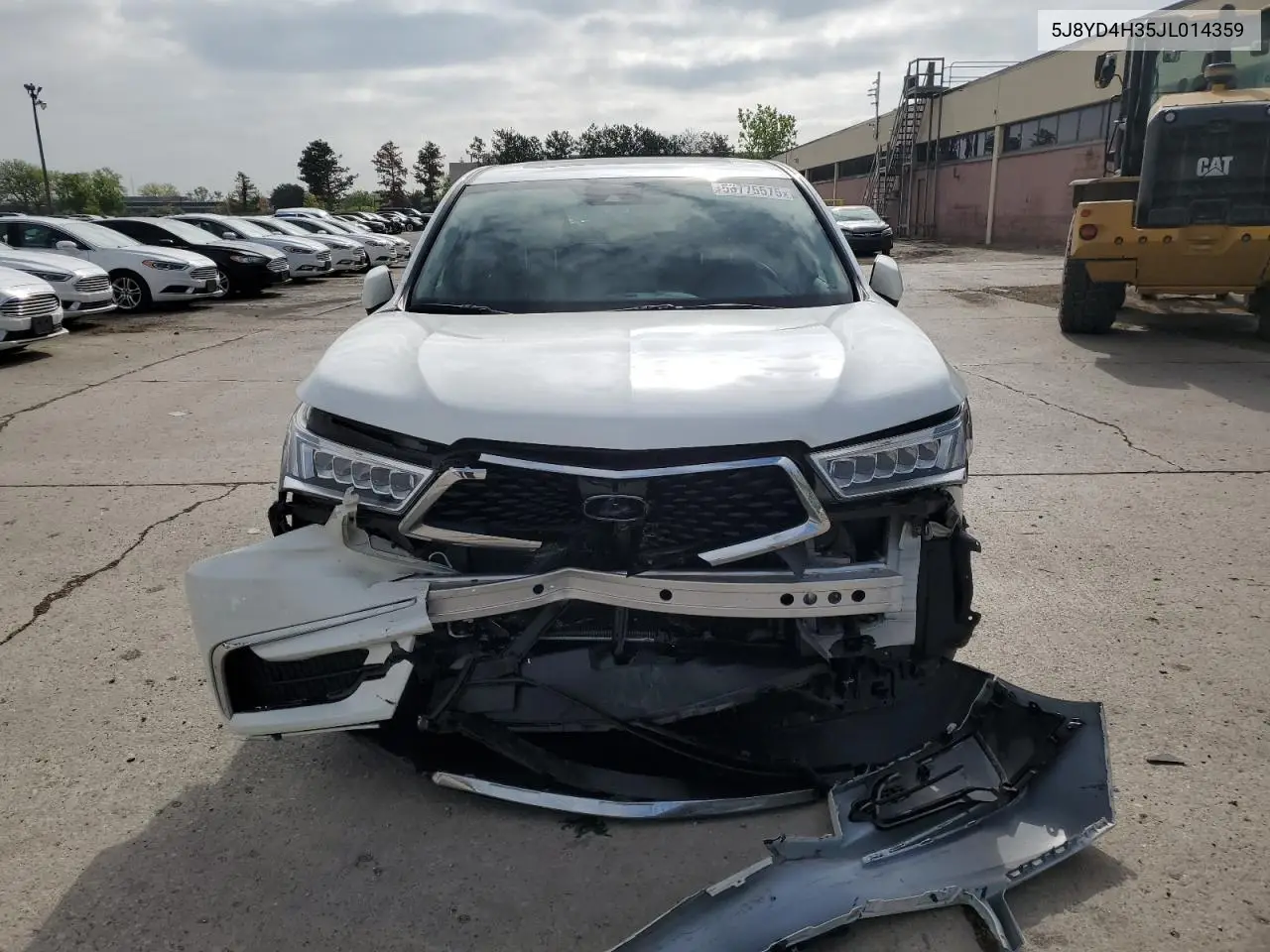 2018 Acura Mdx VIN: 5J8YD4H35JL014359 Lot: 56775575
