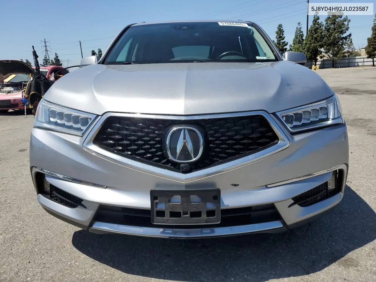 2018 Acura Mdx Advance VIN: 5J8YD4H92JL023587 Lot: 57086465