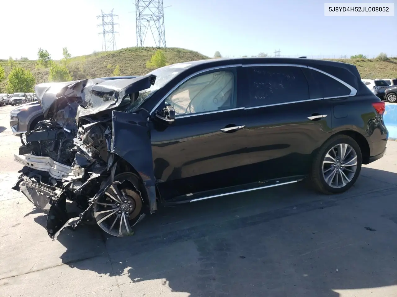2018 Acura Mdx Technology VIN: 5J8YD4H52JL008052 Lot: 57111075