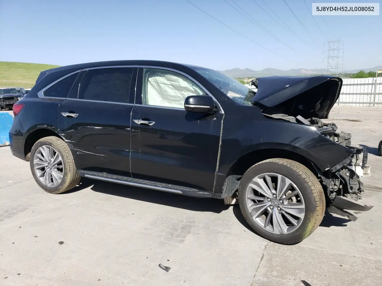 2018 Acura Mdx Technology VIN: 5J8YD4H52JL008052 Lot: 57111075