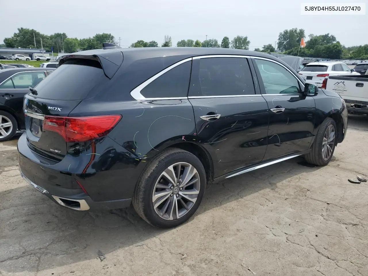 2018 Acura Mdx Technology VIN: 5J8YD4H55JL027470 Lot: 60473355