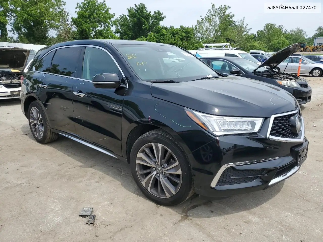 2018 Acura Mdx Technology VIN: 5J8YD4H55JL027470 Lot: 60473355