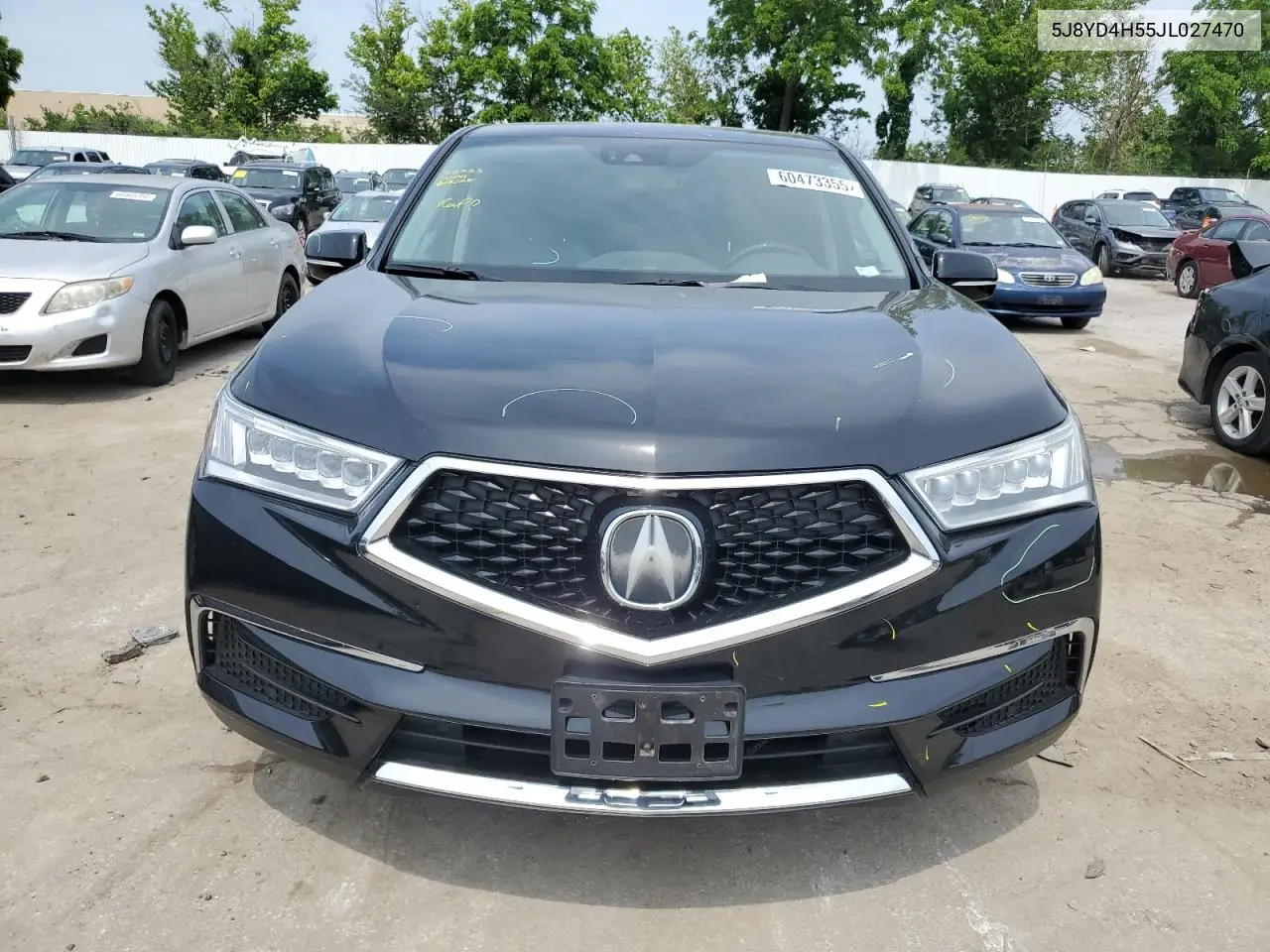 2018 Acura Mdx Technology VIN: 5J8YD4H55JL027470 Lot: 60473355