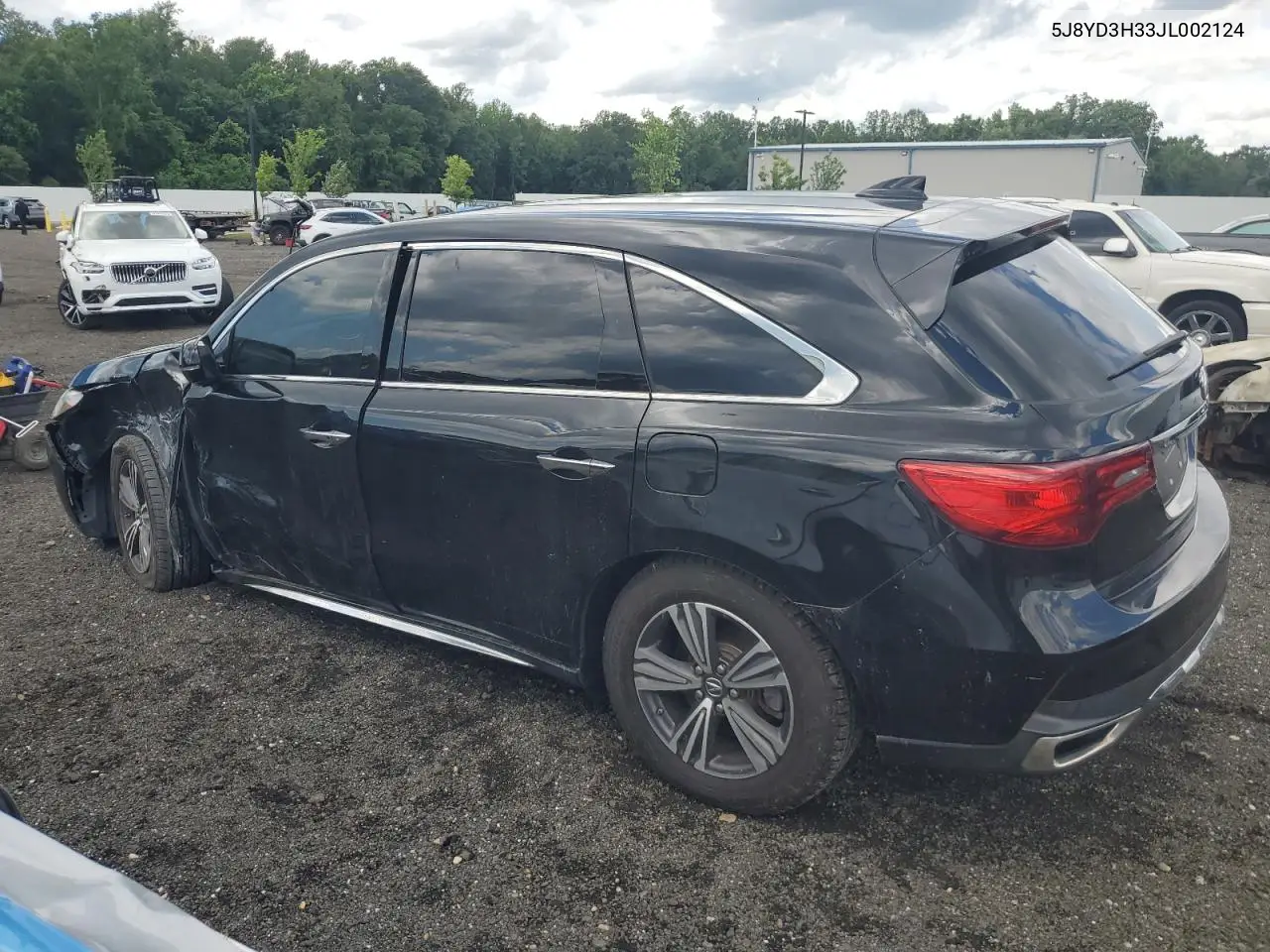 2018 Acura Mdx VIN: 5J8YD3H33JL002124 Lot: 61518485