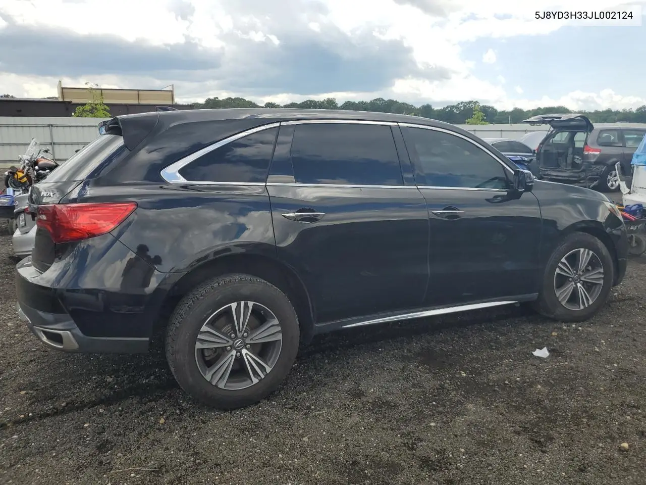 2018 Acura Mdx VIN: 5J8YD3H33JL002124 Lot: 61518485