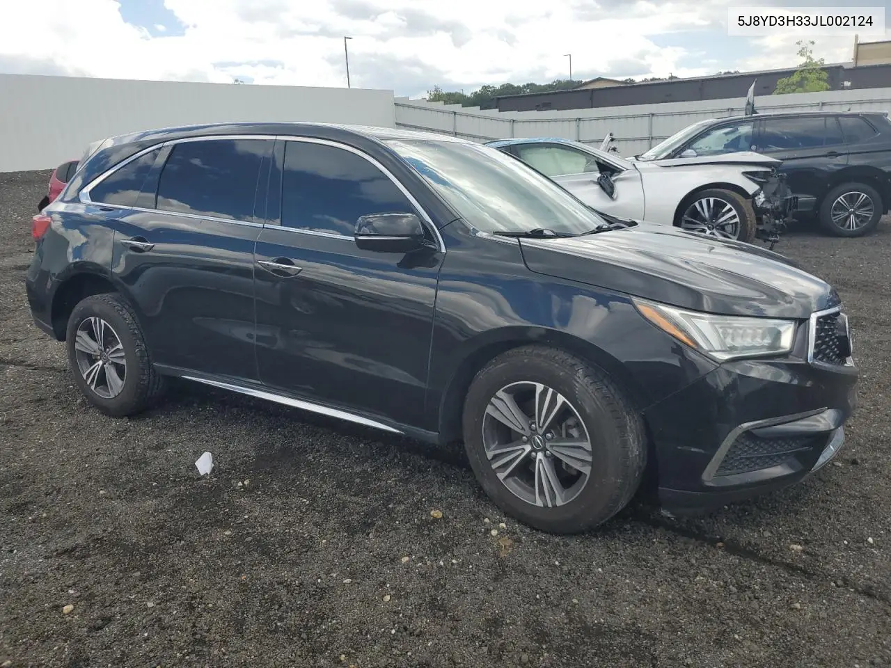 2018 Acura Mdx VIN: 5J8YD3H33JL002124 Lot: 61518485
