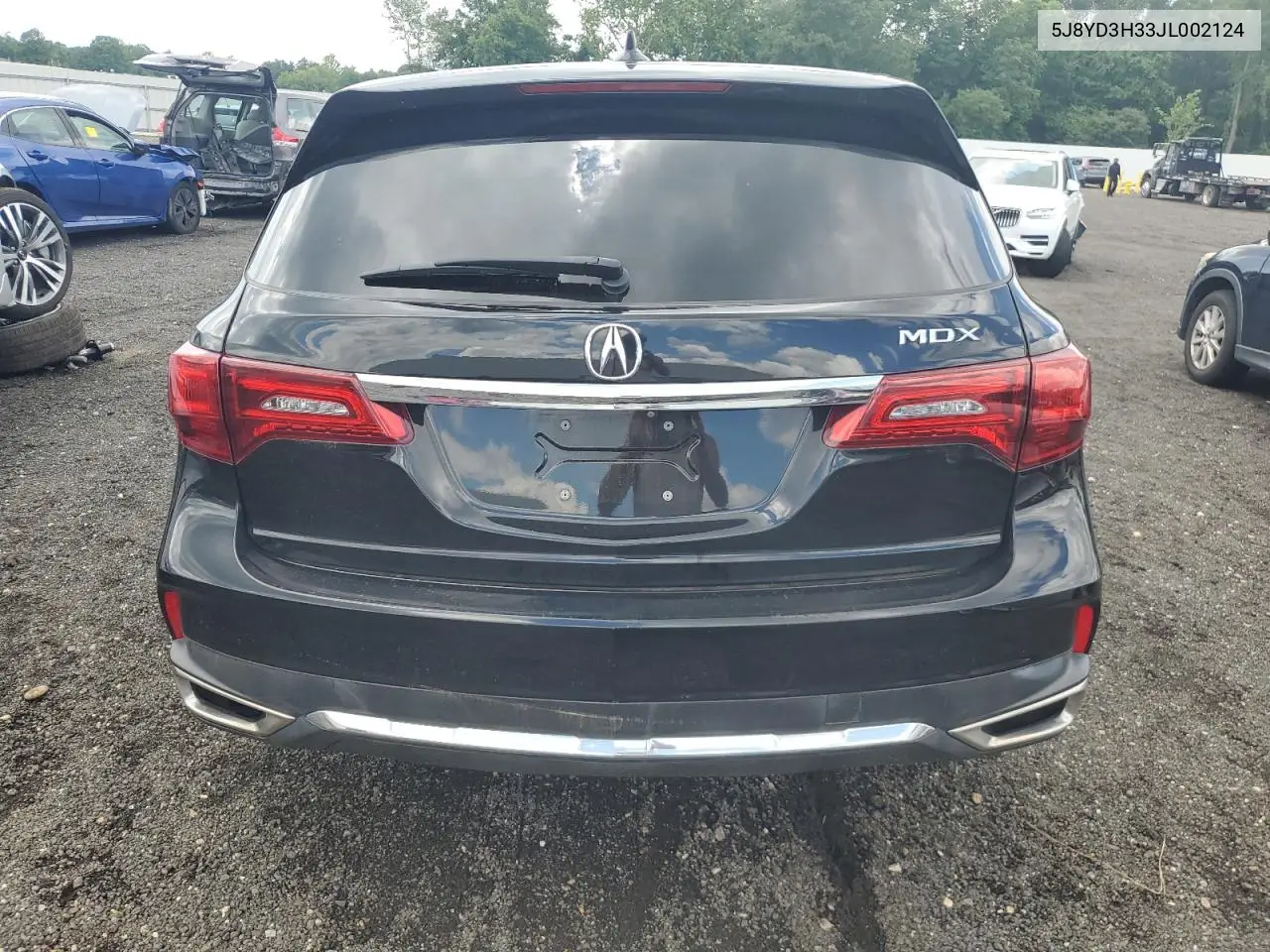 2018 Acura Mdx VIN: 5J8YD3H33JL002124 Lot: 61518485