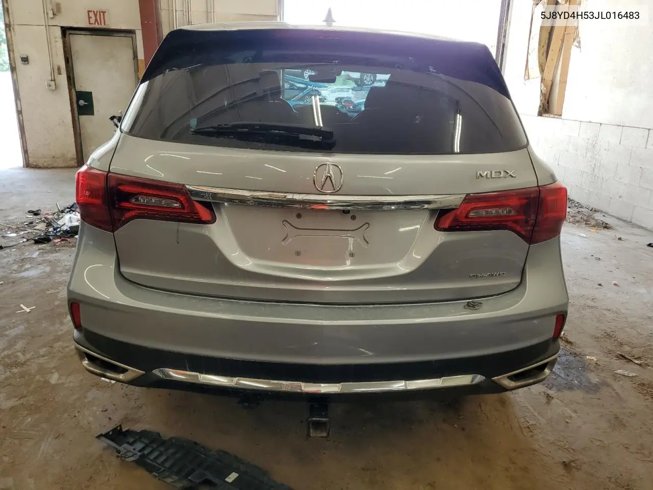 2018 Acura Mdx Technology VIN: 5J8YD4H53JL016483 Lot: 61876595