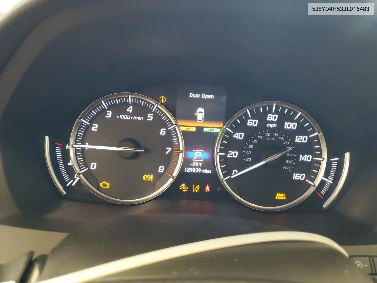 2018 Acura Mdx Technology VIN: 5J8YD4H53JL016483 Lot: 61876595
