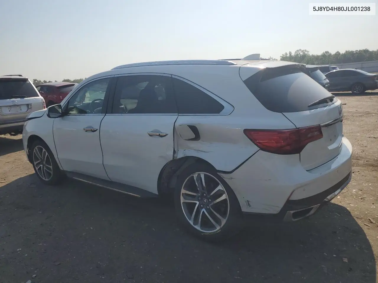 2018 Acura Mdx Advance VIN: 5J8YD4H80JL001238 Lot: 62530405