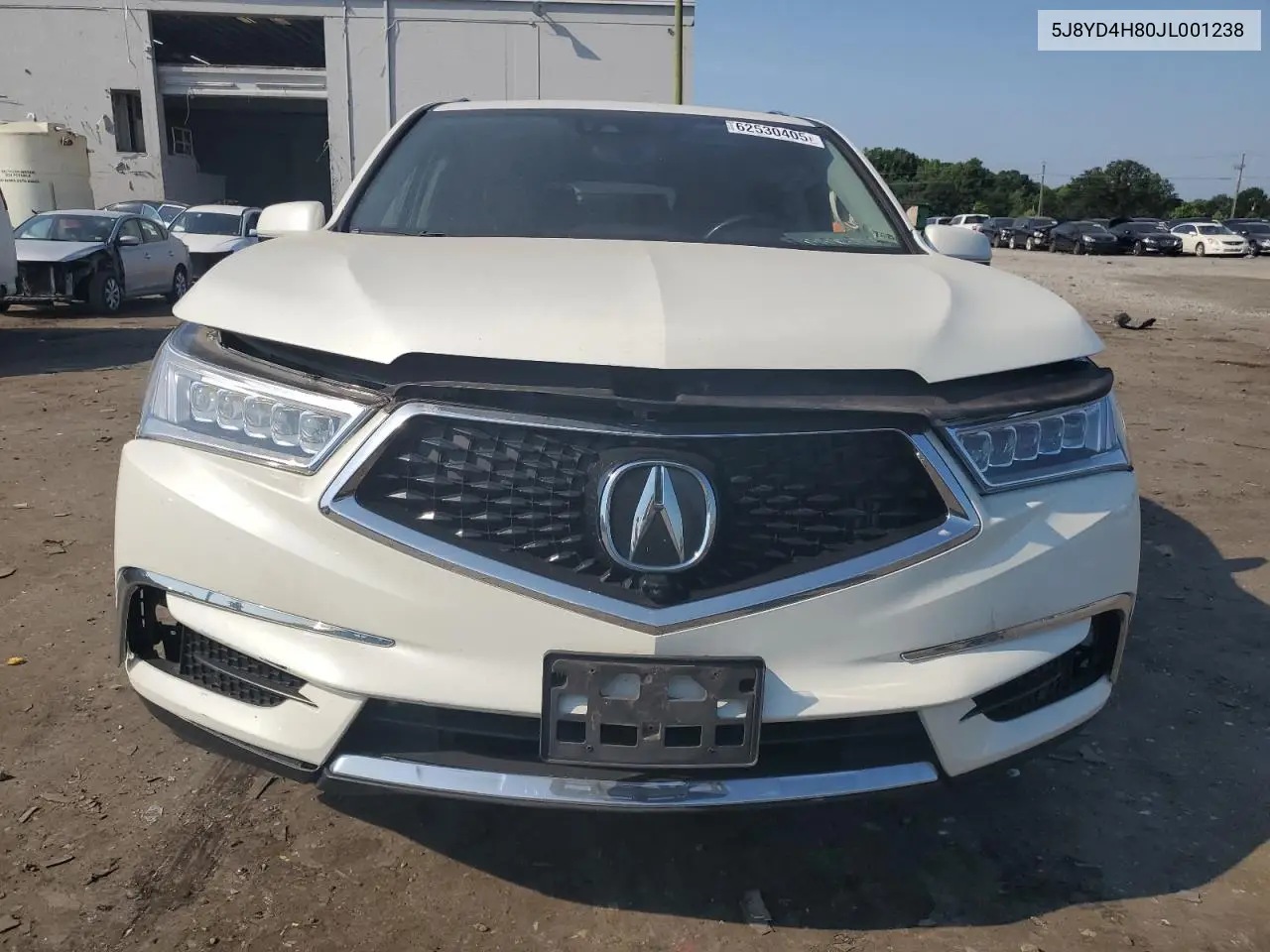 2018 Acura Mdx Advance VIN: 5J8YD4H80JL001238 Lot: 62530405