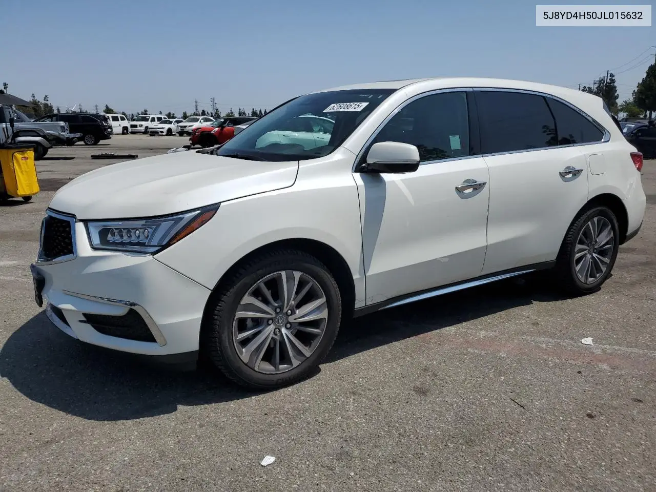 2018 Acura Mdx Technology VIN: 5J8YD4H50JL015632 Lot: 62608615