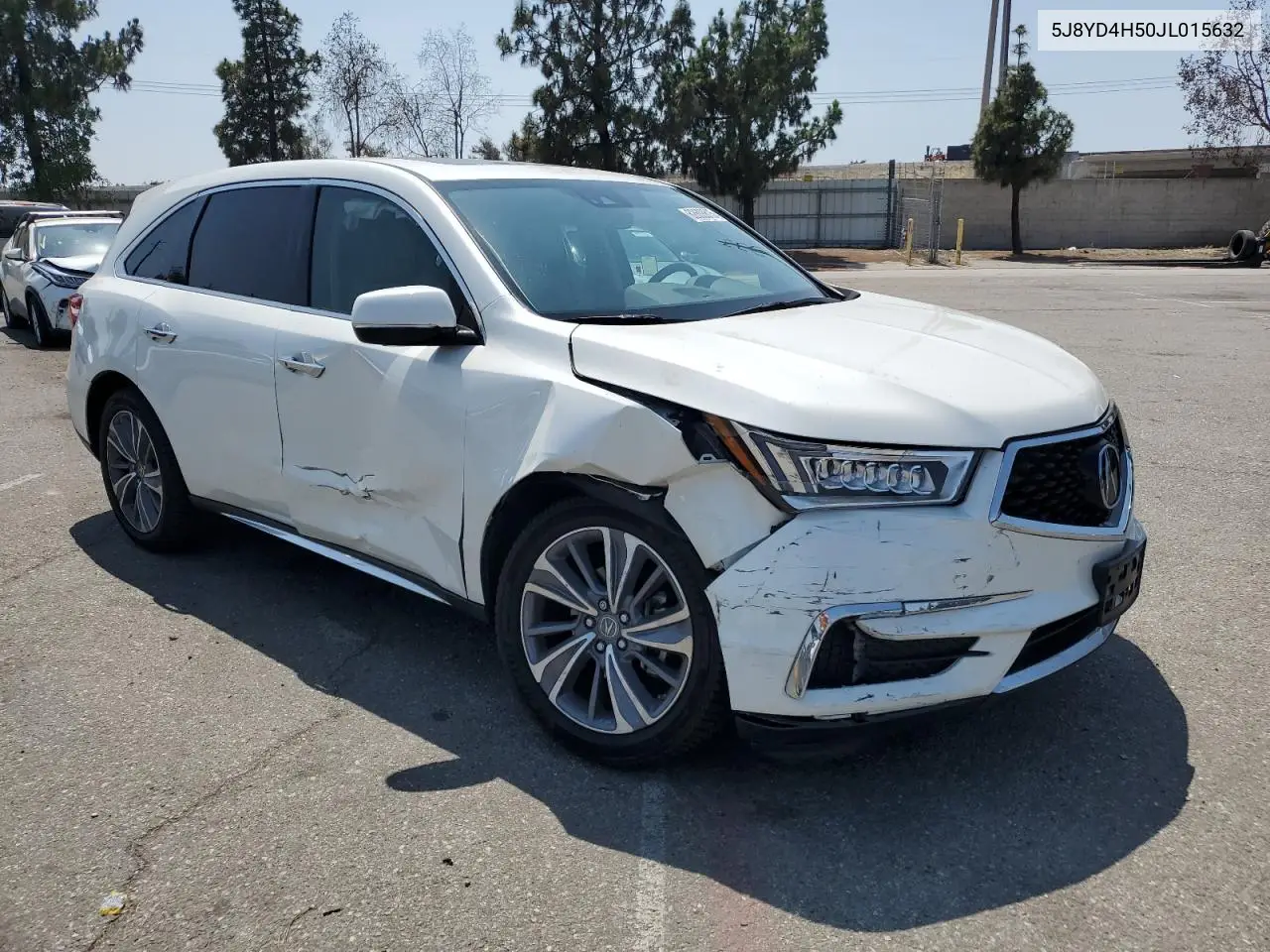 2018 Acura Mdx Technology VIN: 5J8YD4H50JL015632 Lot: 62608615