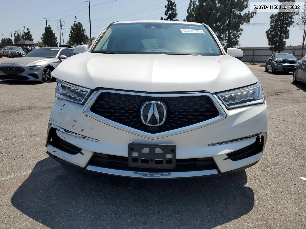 2018 Acura Mdx Technology VIN: 5J8YD4H50JL015632 Lot: 62608615