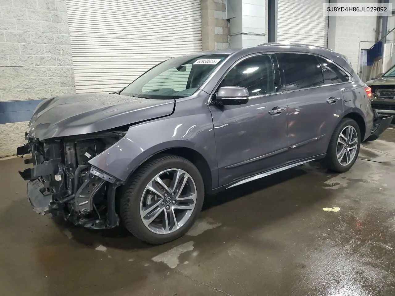 2018 Acura Mdx Advance VIN: 5J8YD4H86JL029092 Lot: 62950865
