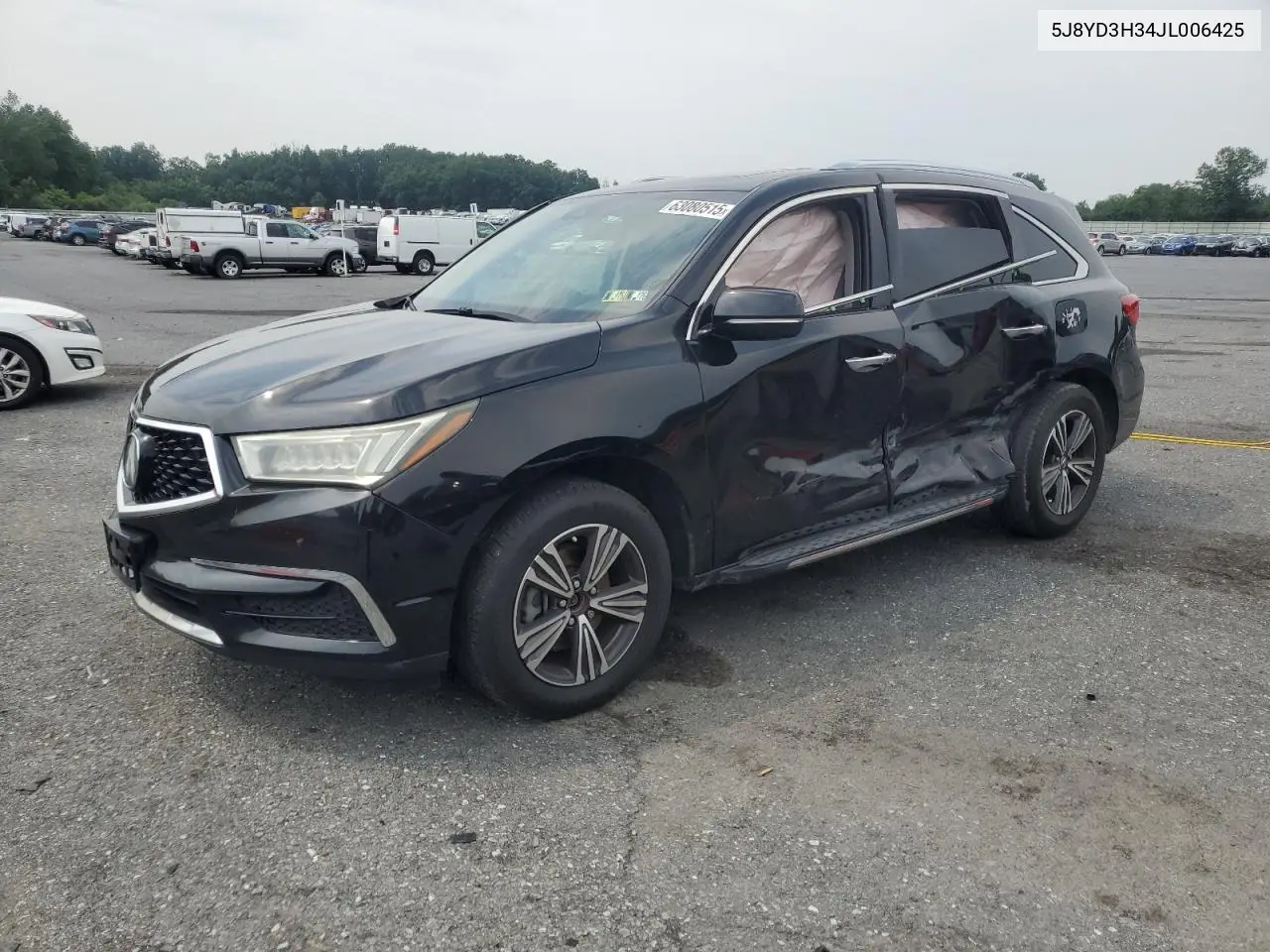 2018 Acura Mdx VIN: 5J8YD3H34JL006425 Lot: 63080515