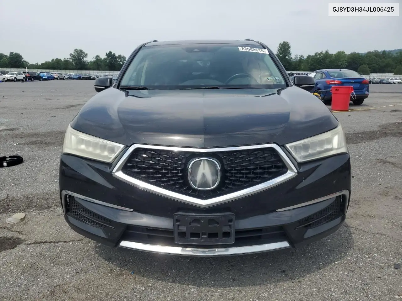 2018 Acura Mdx VIN: 5J8YD3H34JL006425 Lot: 63080515