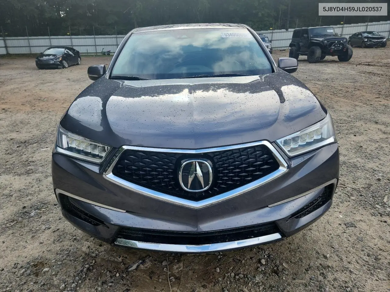 2018 Acura Mdx Technology VIN: 5J8YD4H59JL020537 Lot: 63405065