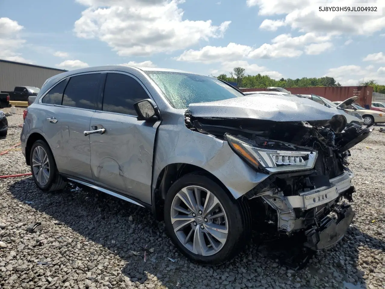 2018 Acura Mdx Technology VIN: 5J8YD3H59JL004932 Lot: 66135815
