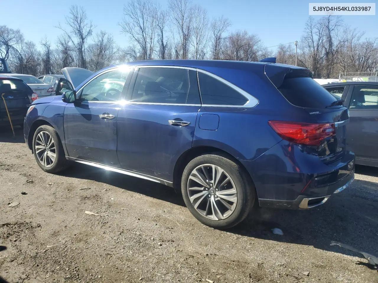 2019 Acura Mdx Technology VIN: 5J8YD4H54KL033987 Lot: 44529105