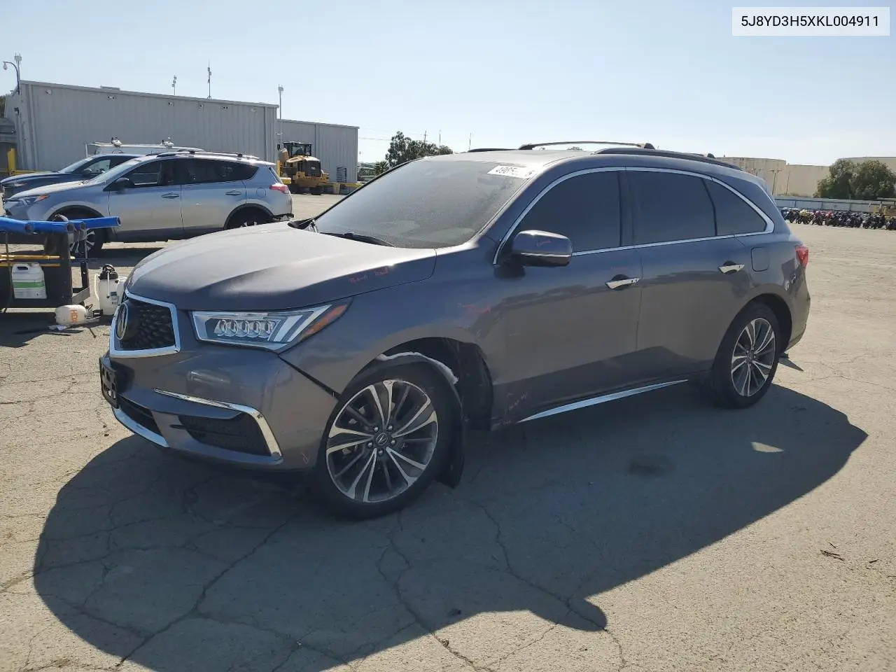 2019 Acura Mdx Technology VIN: 5J8YD3H5XKL004911 Lot: 49856385