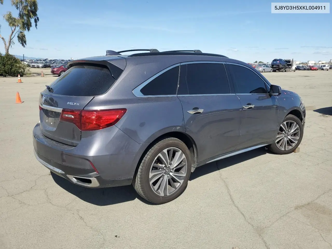 2019 Acura Mdx Technology VIN: 5J8YD3H5XKL004911 Lot: 49856385