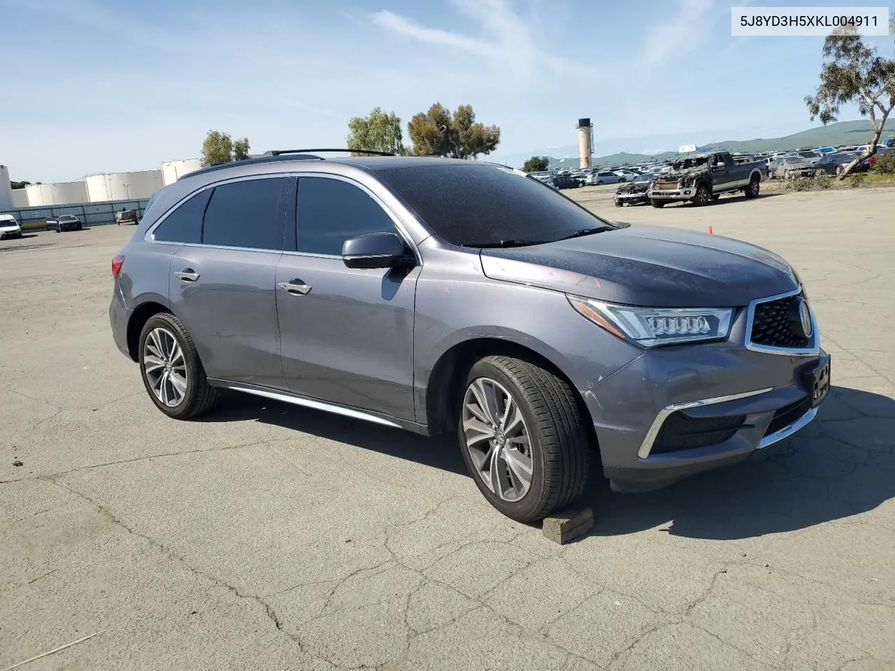 2019 Acura Mdx Technology VIN: 5J8YD3H5XKL004911 Lot: 49856385