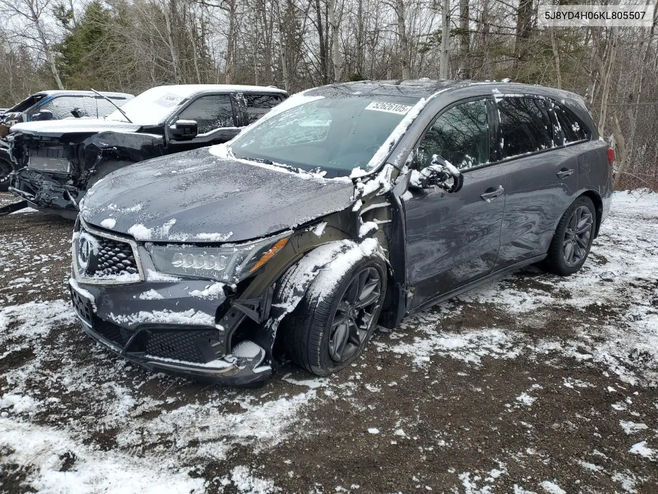 2019 Acura Mdx A-Spec VIN: 5J8YD4H06KL805507 Lot: 52626105
