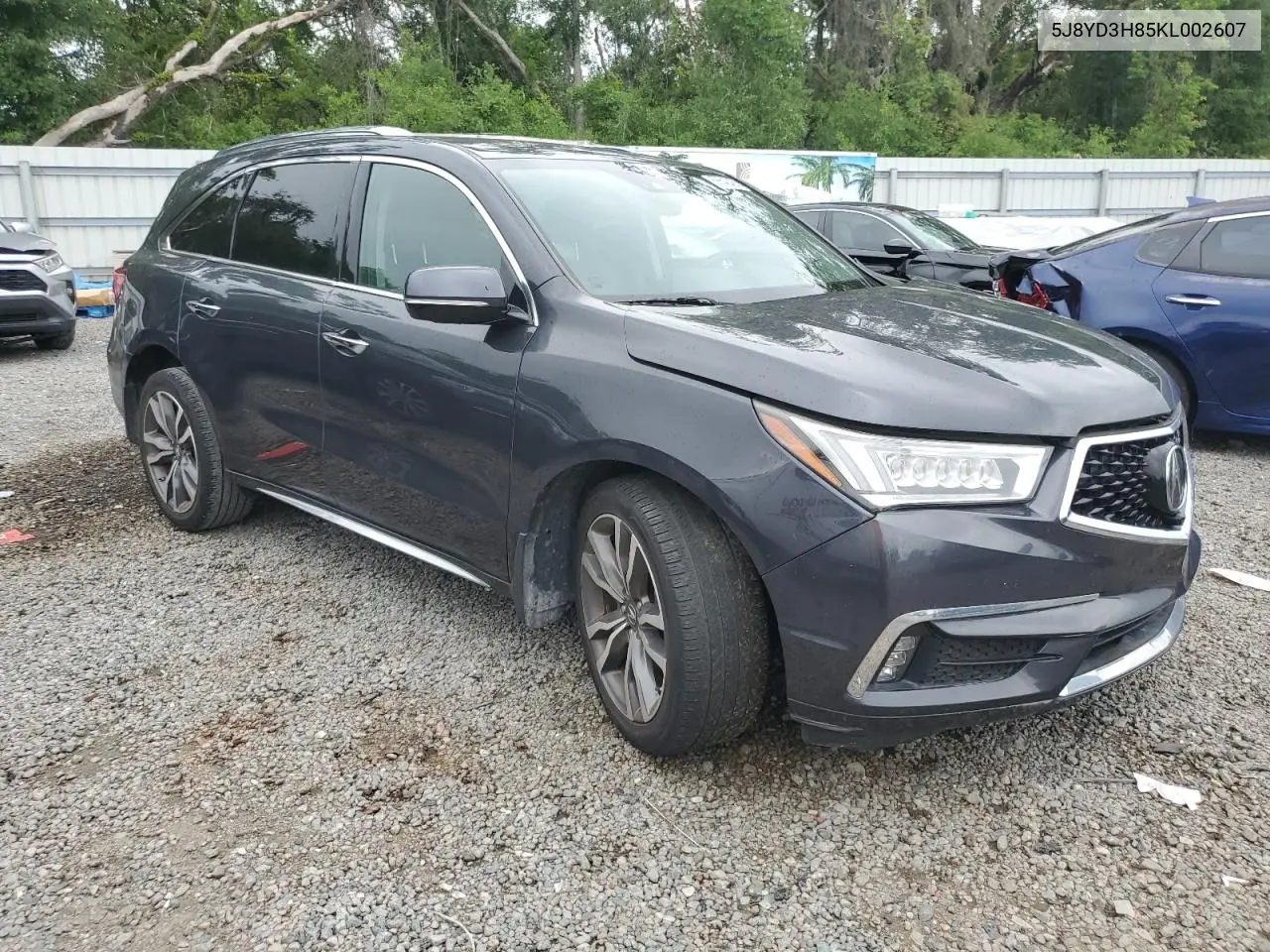 2019 Acura Mdx Advance VIN: 5J8YD3H85KL002607 Lot: 56542455