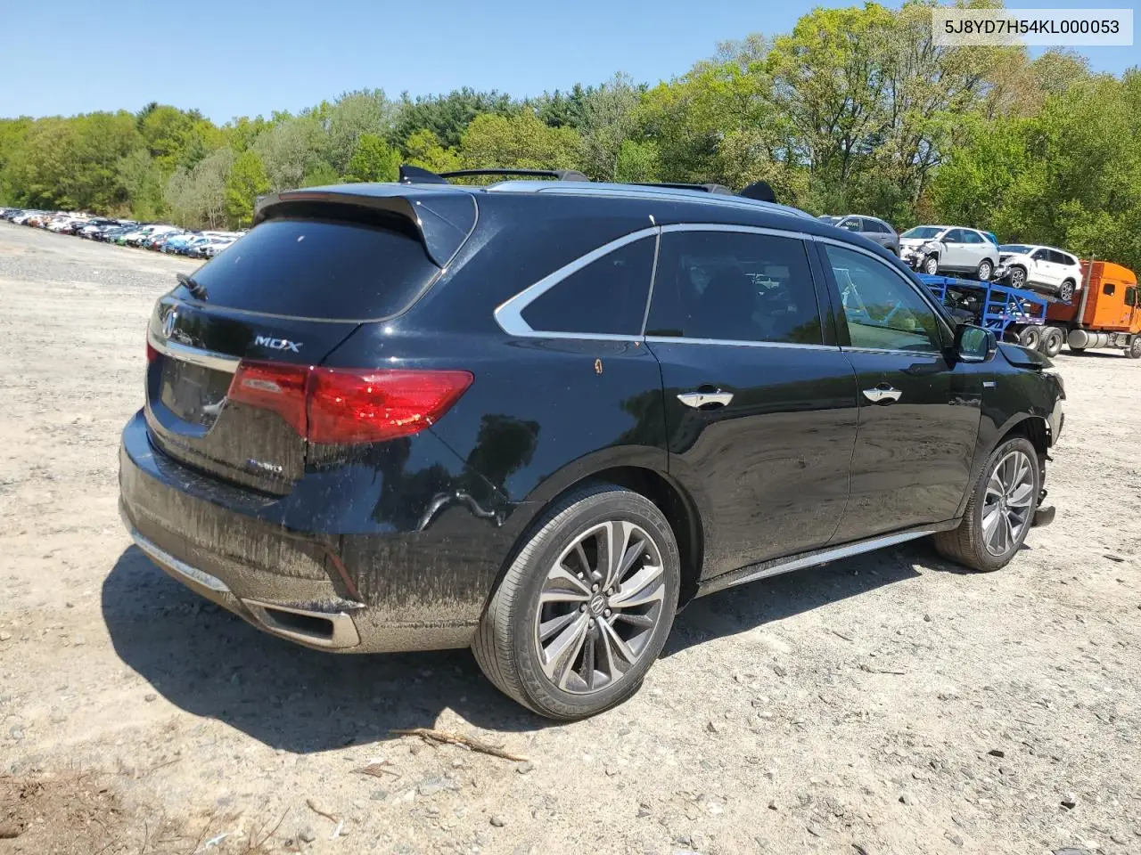 2019 Acura Mdx Sport Hybrid Technology VIN: 5J8YD7H54KL000053 Lot: 56649185