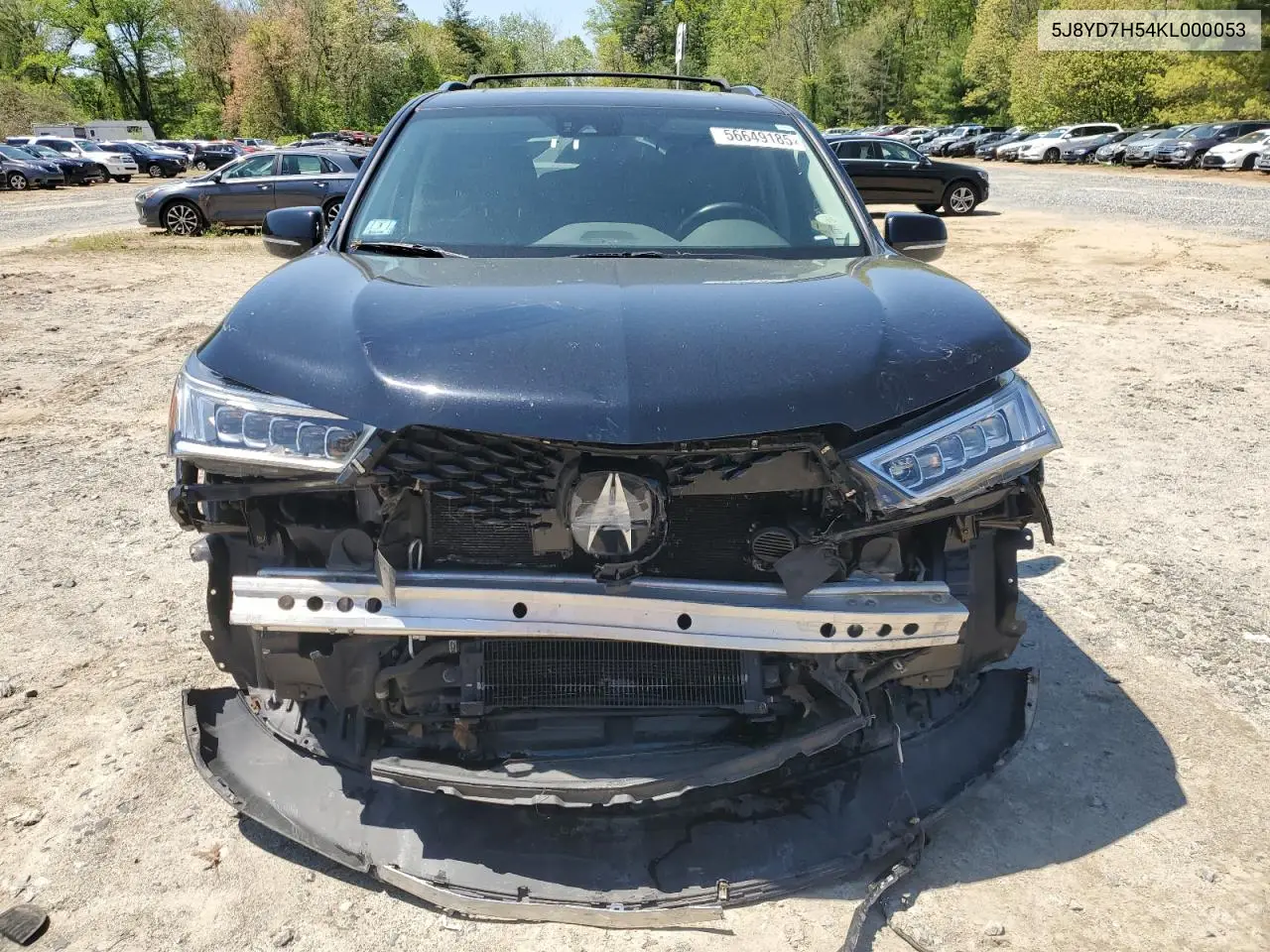 2019 Acura Mdx Sport Hybrid Technology VIN: 5J8YD7H54KL000053 Lot: 56649185