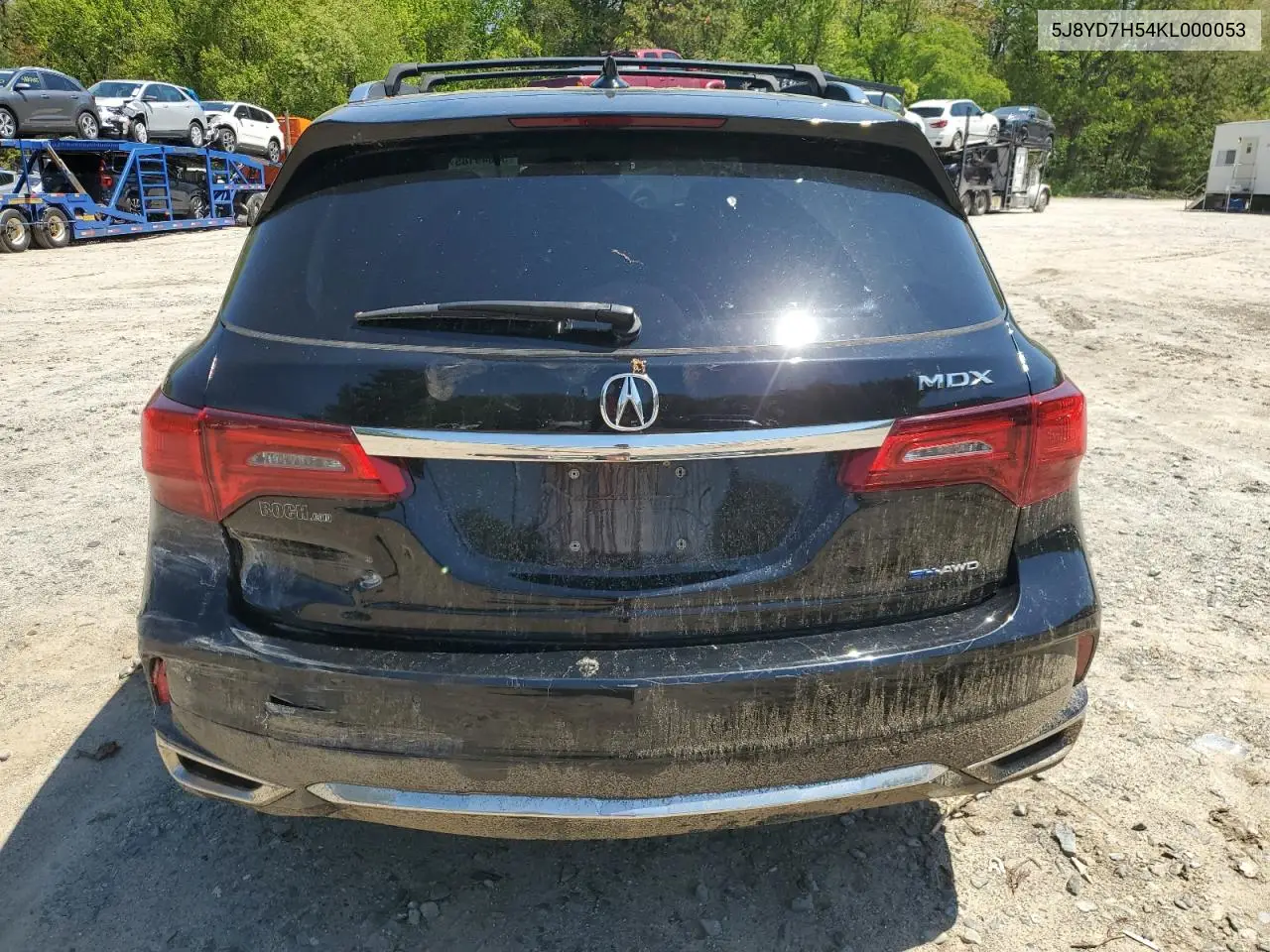 2019 Acura Mdx Sport Hybrid Technology VIN: 5J8YD7H54KL000053 Lot: 56649185
